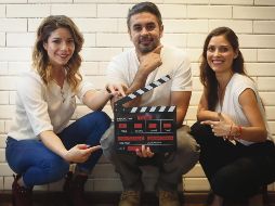 De izquierda a derecha: Liz Sandoval, Frank Rodríguez y Carla Hernández, quienes ofrecen detalles sobre el filme. EL INFORMADOR / F. Atilano
