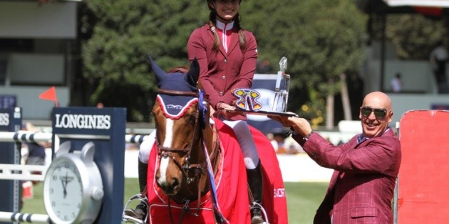 Martina Franco gana en salto contra reloj en Global Champions Tour