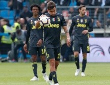 Los jugadores de la Juventus reaccionan con decepción al gol de Floccari, del Spal, al 74'. AP/A. Calanni