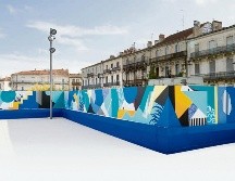 El muralista ha trabajo con alumnos en el área de pintura. INSTAGRAM / @worldofpolar