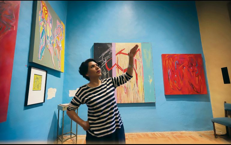 La artista y gestora muestra la galería Arte Insurgente. EL INFORMADOR / F. Atilano