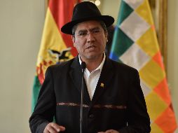 El ministro de Exteriores boliviano, Diego Pary, ofrece una rueda de prensa. Pary indico que Bolivia entregó este lunes la presidencia protempore de la Unasur a Brasil. EFE/M. Alipaz