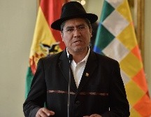 El ministro de Exteriores boliviano, Diego Pary, ofrece una rueda de prensa. Pary indico que Bolivia entregó este lunes la presidencia protempore de la Unasur a Brasil. EFE/M. Alipaz