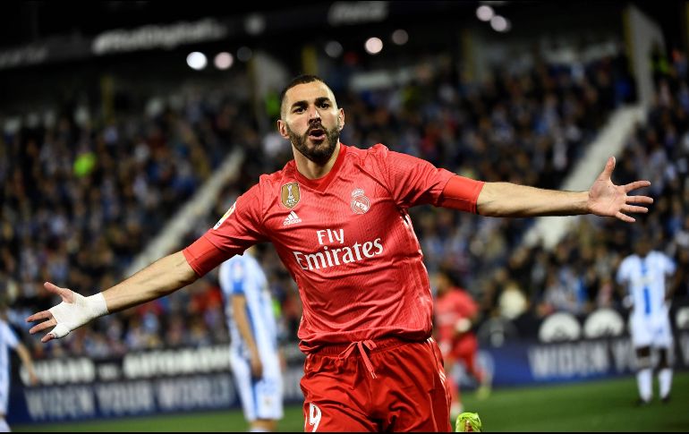 El lunes, el equipo merengue empató 1-1 con el Leganés; el autor del gol fue Karim Benzema, máximo anotador del cuadro con 18 tantos. AFP / P. P. Marcou