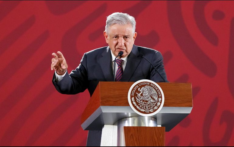 El Presidente López Obrador dice para enfrentar el grave problema de inseguridad tiene el respaldo del Ejército y la Marina, y próximamente de la Guardia Nacional. EFE / J. Méndez