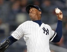 El relevista del juego fue Aroldis Champman. AP