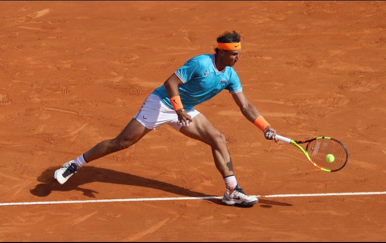 ''Es una victoria muy importante ante un muy buen adversario, que siempre es muy peligroso'', declaró Nadal, quien busca su título número 12 en el torneo. AFP / V. Hache