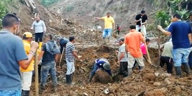 Derrumbe en Colombia deja 14 muertos
