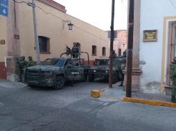 Elementos de la XV Zona Militar realizaban por la mañana de este miércoles acciones y recorridos de patrullaje en apoyo a la seguridad pública de Lagos de Moreno. ESPECIAL