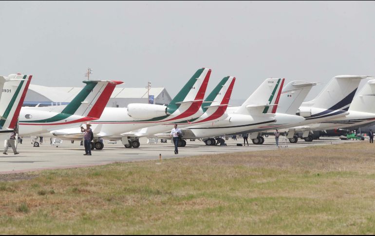 Al menos 33 de las 72 aeronaves en venta se exhiben desde ayer en la Feria Aeroespacial México 2019. SUN / I. Stephen