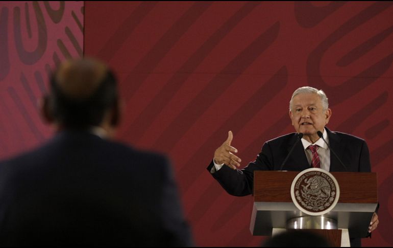 López Obrador afirmó que el proyecto del Lago de Texcoco quedó cancelado para hacer un proyecto de un parque ecológico. NTX / O. Ramírez