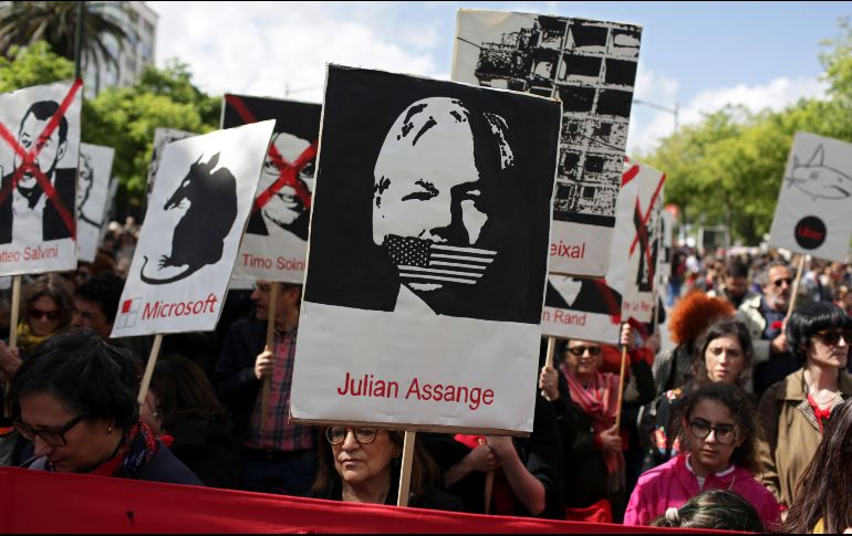 Informan que Washington estaría buscando la forma de acusar oficialmente a Assange por haber recibido y compartido información secreta. AP/A. Franca