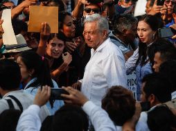 El presidente Andrés Manuel López Obrador encabezó la entrega de Programas Integrales de Bienestar, en el municipio de Minatitlán. NTX/J. Espinosa