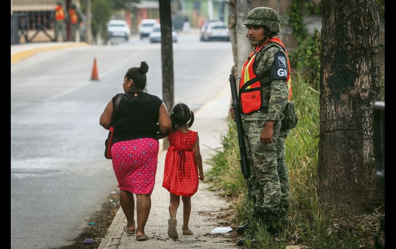 Además de los uniformados de la Guardia Nacional, 400 policías estatales resguardan Coatzacoalcos, Minatitlán y Cosoleacaque. NOTIMEX