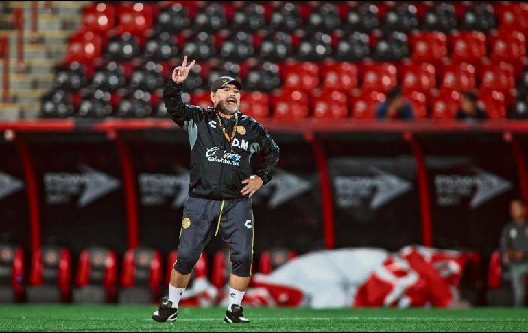 Diego Maradona busca su segunda Final al hilo con Dorados. MEXSPORT