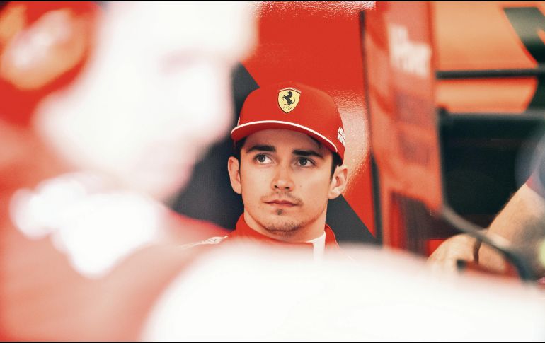 Charles Leclerc fue el más rápido ayer en Azerbaiyán. EFE / S. Suki