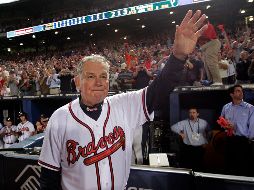 El mánager histórico de los Bravos de Atlanta se recupera. AP