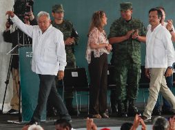 El tabasqueño reveló que la constructora brasileña llegó a tener una sesión de su consejo de administración en Los Pinos. NTX/J. Espinosa