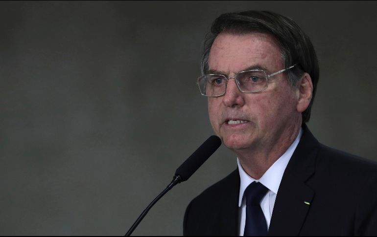El Presidente Bolsonaro crítico que se le diera la oportunidad de expresarse al exmandatario. AP