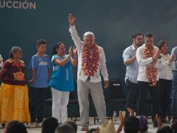 López Obrador destacó que la gente mantiene su entusiasmo y está esperanzada en que sí haya un cambio. NTX / J. Espinosa