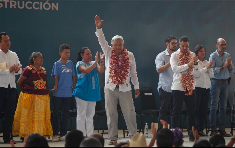 López Obrador destacó que la gente mantiene su entusiasmo y está esperanzada en que sí haya un cambio. NTX / J. Espinosa