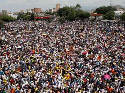 Simpatizantes de Guidaó se manifiestan en Barquisimeto. AP/A. Cubillos