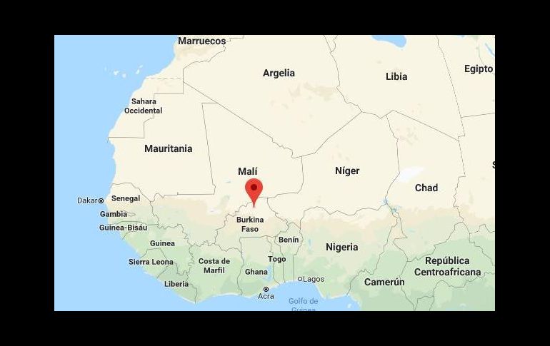 Silgadji se ubia en la región del Sahel, al norte de Burkina Faso. ESPECIAL/google.com/maps