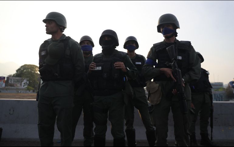 Militares en la base La Carlota. El ministro de Defensa aseguró que la Fuerza Armada Nacional Bolivariana (FANB) 