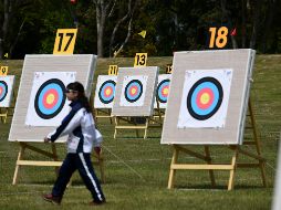 El Yumenoshima Park Archery Field Archery fue inaugurado y entregado al Comité Organizador en una ceremonia realizada el domingo. AFP / K. Nogi