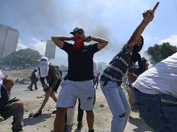 Esta mañana Juan Guaidó llamó a la resistencia. AFP / M. Delacroix