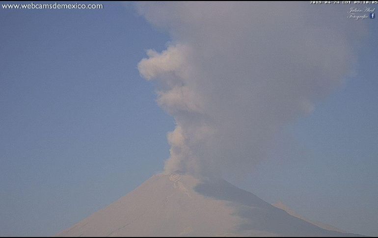  El semáforo de alerta continúa en Amarillo Fase 3, por lo que se exhortó a los ciudadanos a respetar la zona. TWITTER/ @Popocatepetl_MX