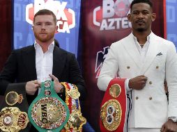 Mientras Daniel Jacobs lo ve como la más grande oportunidad en su carrera, por lo que recibirá una bolsa millonaria, Saúl Álvarez sólo lo ve como un escalón más hacia su sueño. NTX / ARCHIVO