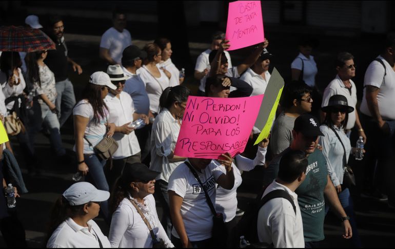 Trabajadores marchan con motivo dle 1 de mayo. EL INFORMADOR/F. Atilano