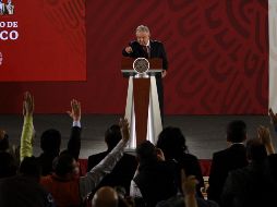 López Obrador sostuvo que en abril el reporte que tiene su gobierno es que ya está bajando la incidencia delictiva. NTX / G. Granados