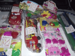 En un municipio fueron regalados juguetes con el logotipo del CNG. ESPECIAL