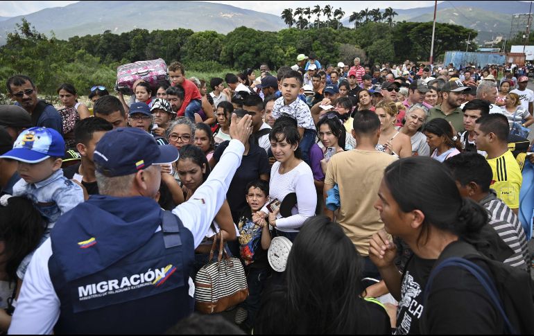 El hecho ocurrió en un cruce ilegal cerca del Puente Internacional Simón Bolívar. AFP/L. Robayo