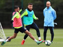 El Manchester City juega el lunes ante el Leicester City. TWITTER/ManCityES