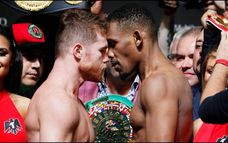 Saúl “Canelo” Álvarez y Daniel Jacobs prometen espectáculo esta noche en Las Vegas. AP/J. Locher
