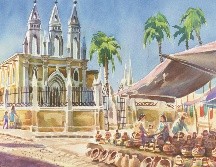 Por las noches, en el centro del lugar, se venden deliciosos antojitos y es punto de encuentro para los vecinos de la zona. ESPECIAL / J. Monroy