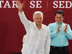 El presidente de México, Andrés Manuel López Obrador, presenta en el Estado de Coahuila la entrega de Programas Integrales de Bienestar y Zona Libre de la Frontera. NTX/J. Lira