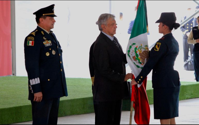 López Obrador conmemoró el 157 aniversario de la Batalla de Puebla en Piedras Negras, Coahuila. NTX / J. Lira