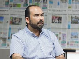 Juan Antonio González, alcalde de Tonalá, visitó esta casa editorial para hablar de los planes que tiene para este municipio. EL INFORMADOR / F. Atilano