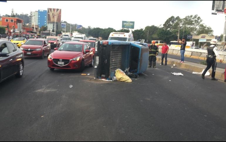 El accidente se registró la mañana de este lunes a la altura del Fraccionamiento Revolución. ESPECIAL