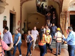 El Poder Legislativo cuenta con una brigada interna de protección civil conformada por 106 trabajadores voluntarios que son capacitados por la UEPCJ.  TWITTER/ @LegislativoJal