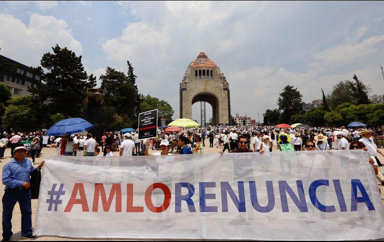 Morena señala que las marchas, como la del fin de semana contra el presidente Andrés Manuel López Obrador, son muestra de democracia. SUN/B. Fregoso