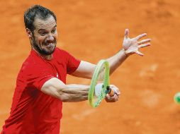 Gasquet jugó su primer partido del año y ahora espera batir a Federer por tercera ocasión en su carrera. EFE / J. Martín