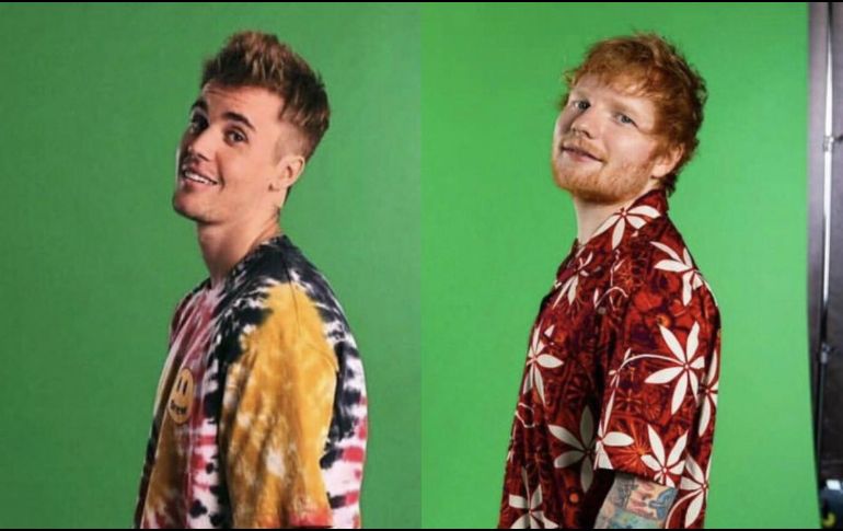 Justin Bieber y Ed Sheeran anunciaron su colaboración en un tema desde hace unas semanas. TWITTER / @justinbieber