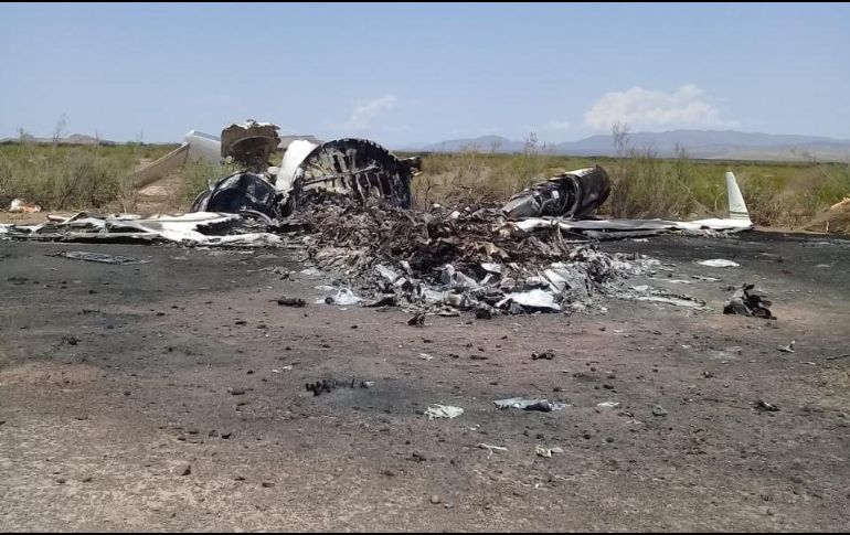 Los restos del avión fueron localizados ayer en el municipio de Ocampo. NTX/ESPECIAL
