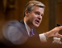 Chris Wray, director del FBI, asegura que no hay registro de actividades ilegales por parte de la agencia. AP/A. Brandon