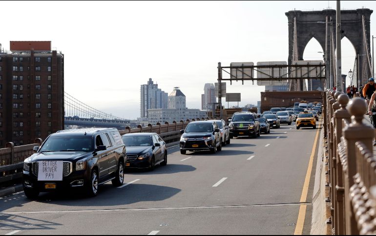 Uber dice en un comunicado que se esfuerza constantemente por mejorar las condiciones de trabajo de los conductores. AP/ M. Lenninhan